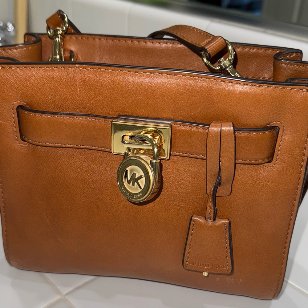 Michael Kors Leather Crossbody Bag Purse